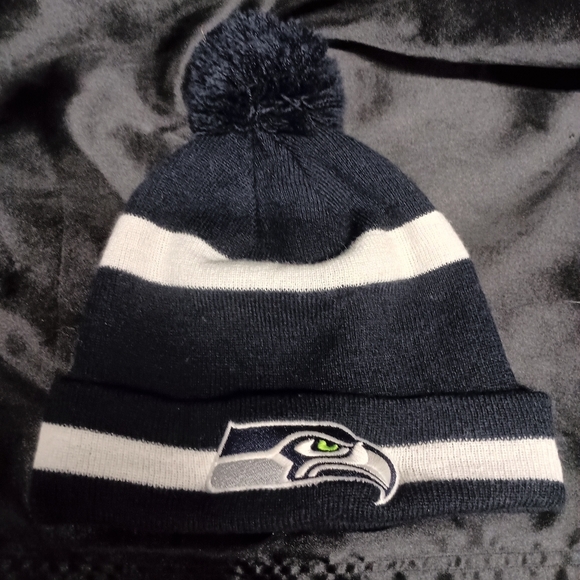 Seattle Seahawks Knit Beanie with Pom - Picture 10 of 10